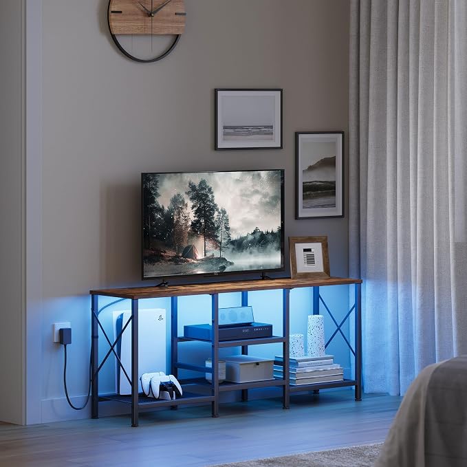 JARHETUN TV Stand with LED Lights - Image 8