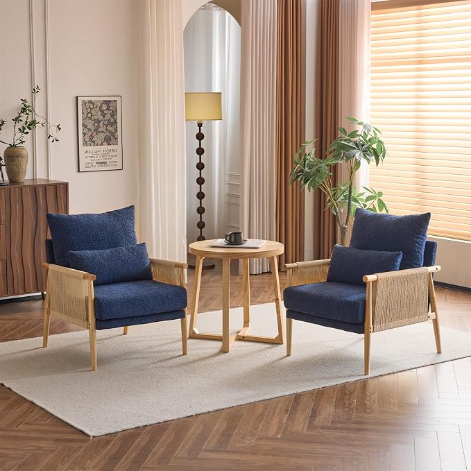 Karl home Cozy Chenille Accent Chair - Image 7