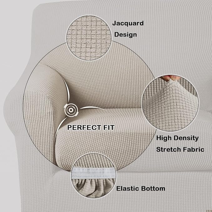 Turquoize 2 Piece Chair Covers Chair Slipcovers - Image 3