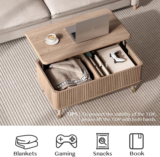 JOINICE Lift Top Coffee Table - Image 4