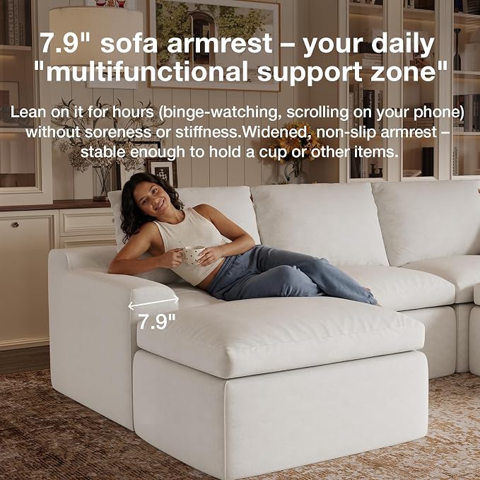 Novilla Modular Cloud Couch, Modern Sectional Sofa - Image 16