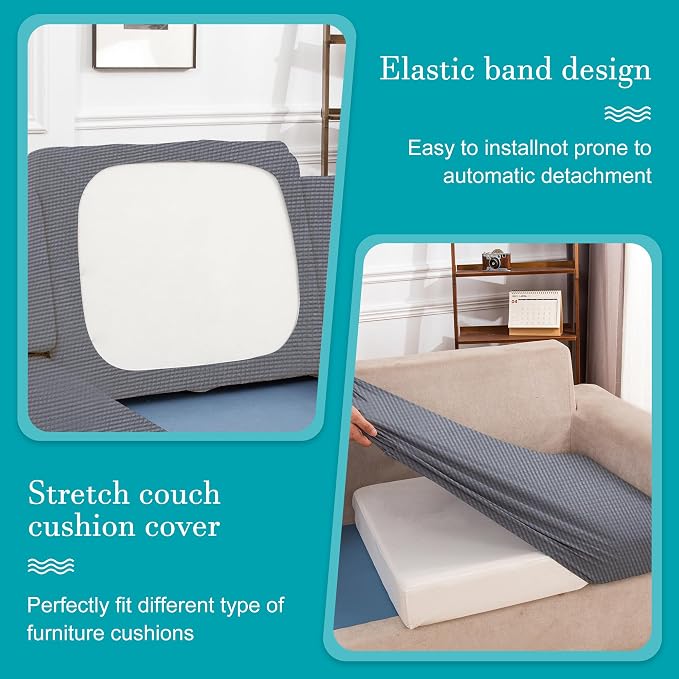 14Pcs Stretch Patio Cushion Covers, Outdoor Couch Covers Replacement, Outdoor - Image 5