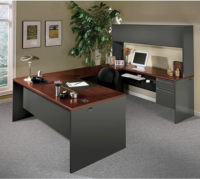 HON 38852NS 38000 Series 60 by 24 by 29-1/2-Inch Kneespace Credenza, Charcoal - Image 2