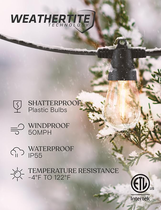Brightech Ambience Pro 27-Ft Solar String Lights - Image 2