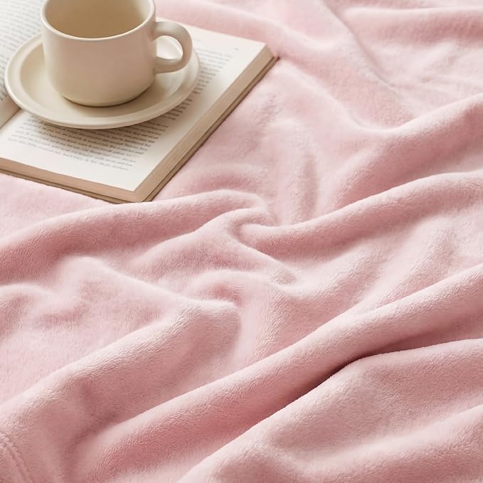 Bedsure GentleSoft Pink Throw Blanket - Image 5