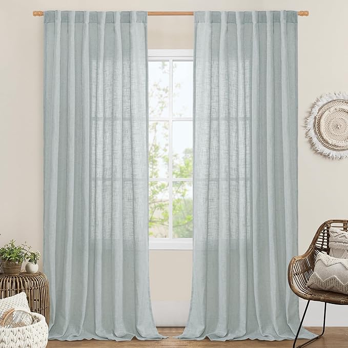 LAMIT Living Room Linen Curtains by LAMIT