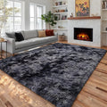 PAGISOFE Abstract Shaggy Area Rug 4' x 6' Plush Furry Rugs by PAGISOFE