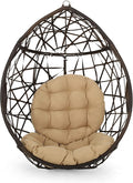 Christopher Knight Home Isaiah Indoor/Outdoor Wicker Tear Drop Hanging Chair by ChristopherKnightHome