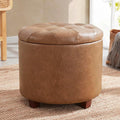 Ornavo Home Round Storage Ottoman by OrnavoHome