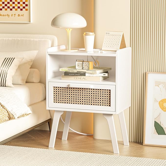 Lerliuo Rattan Nightstands Set of 2 - Image 4
