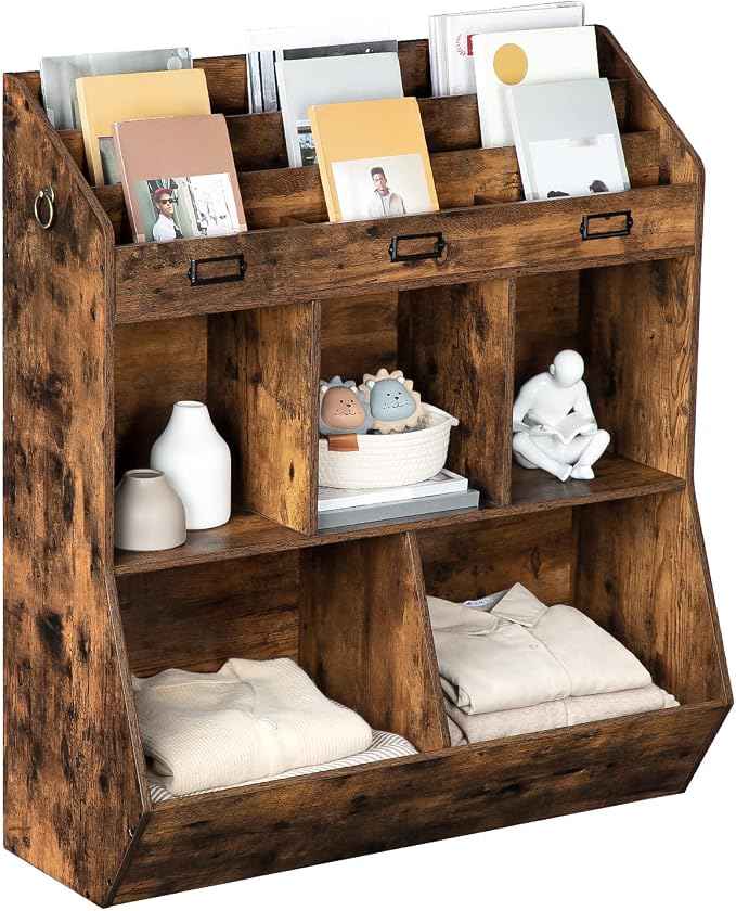 HOOBRO Kids Bookshelf, Toy Storage Organizer, Bookshelf - Image 9
