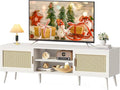 SUPERJARE TV Stand for 65 Inch TV, Entertainment Center by SUPERJARE