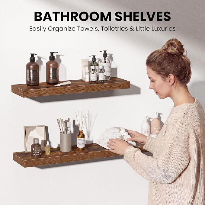 Fun Memories Floating Shelves for Wall, 24 Inch Floating Shelf for Home Decor - Image 5