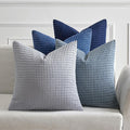 MIULEE Blue Decorative Pillow Covers 18x18 Inch Set of 4 Boho Western Farmhouse by MIULEE
