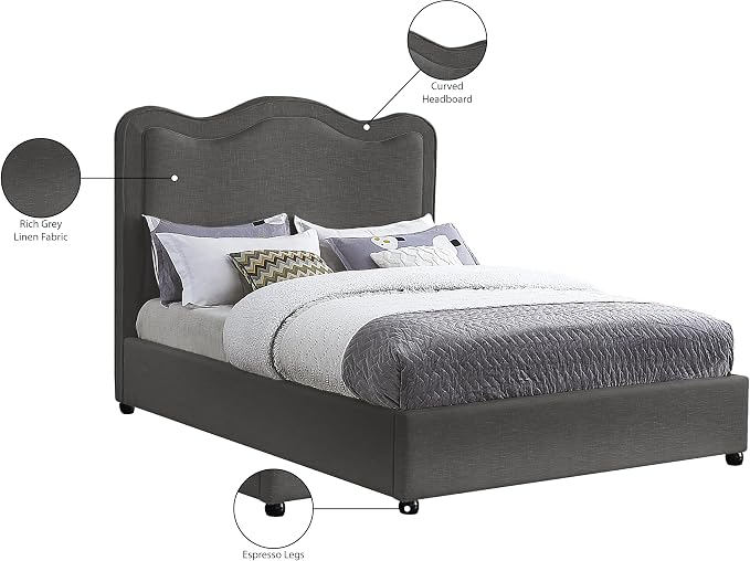 Meridian Furniture FelixGrey-F Felix Collection Modern | Contemporary Linen - Image 9