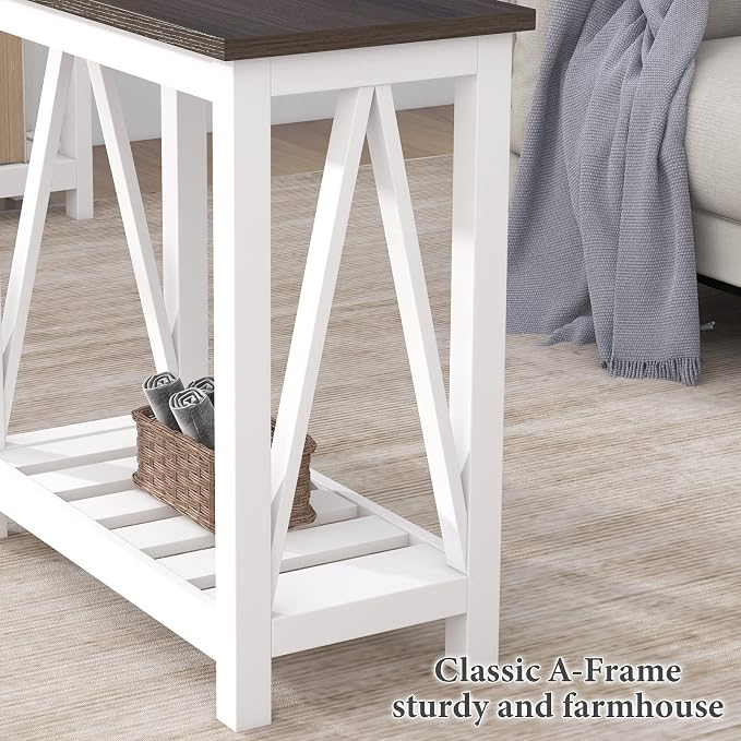 ChooChoo Farmhouse End Table, Narrow Side Table, Slim End Table - Image 6