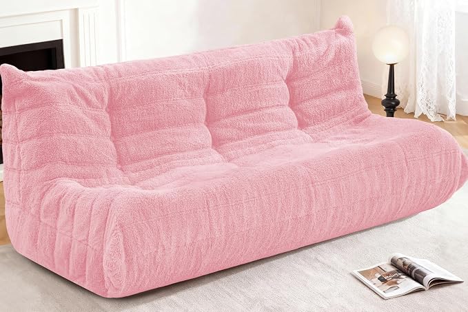 Bean Bag 3-Seater Chair Big Sofa Beanbag Chair by Cansunna