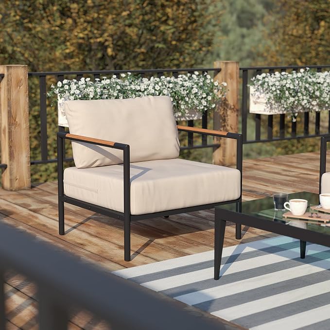Flash Furniture Lea Indoor/Outdoor Patio Chair - Image 2