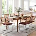 Zesthouse Rattan Dining Chairs Set of 6, Mid Century Modern Dining Room Chairs by Zesthouse