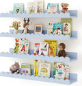 Shario Nursery Book Shelves, Scalloped Shelves, Wall Book Shelves by Shario