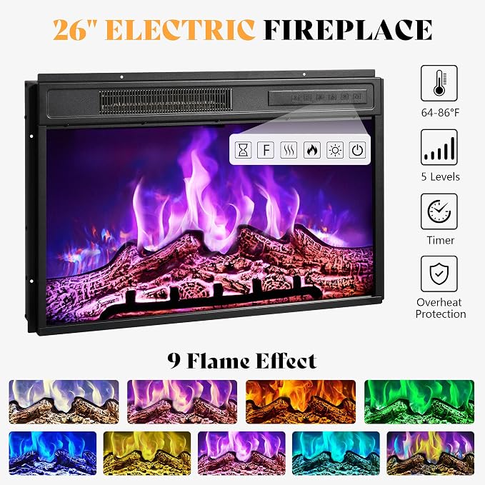 AMERLIFE Fireplace TV Stand - Image 2
