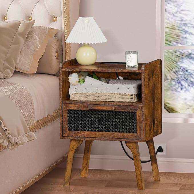 Lerliuo Rattan Nightstands Set of 2 - Image 5