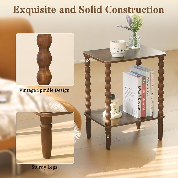 Fultyle Side Tables Set of 2, Small End Table - Image 5