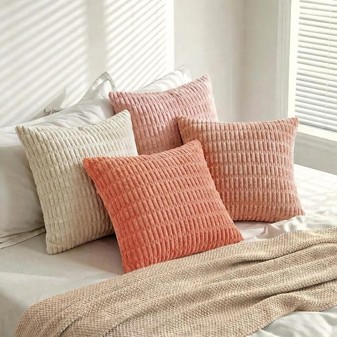 Fancy Homi 4 Packs Decorative Throw Pillow Covers - Image 8