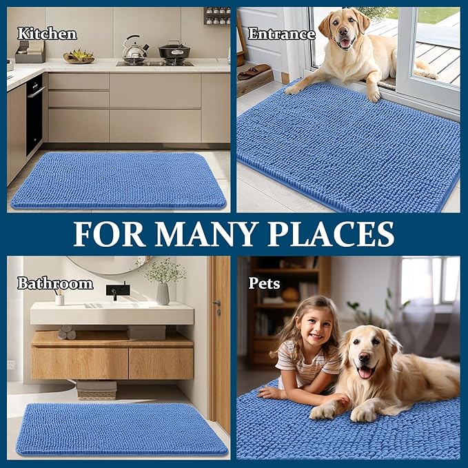 OLANLY Dog Door Mat for Muddy Paws 59x24, Absorbs Moisture and Dirt, Absorbent - Image 8
