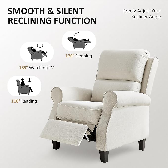 Recliner Chair for Living Room, Modern Reclining Sofa Home Theater Seating - Image 4