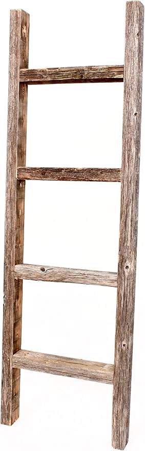 BARNWOODUSA Rustic Decorative Ladder by BarnwoodUSA