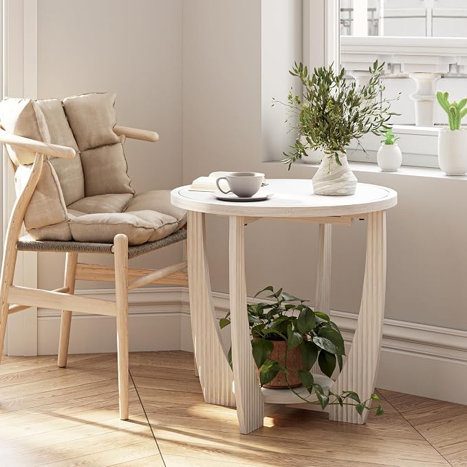 COZAYH Rustic Farmhouse end Table - Image 7