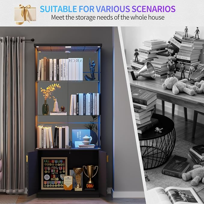 HNEBC Display Cabinet with Glass Doors - Image 8