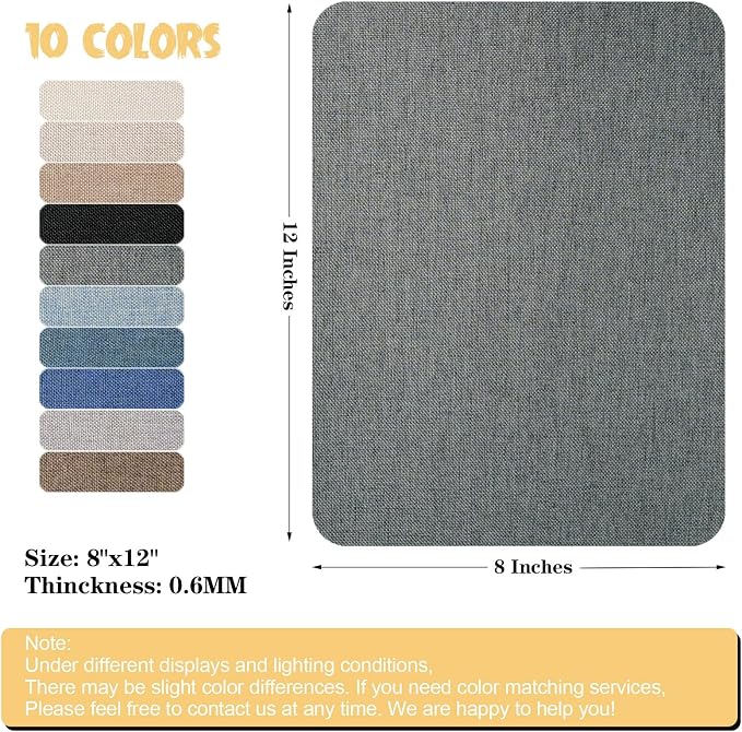 Canvas Repair Patch 8 x12 Inch, Self-Adhesive Waterproof Linen Repair Patches - Image 2