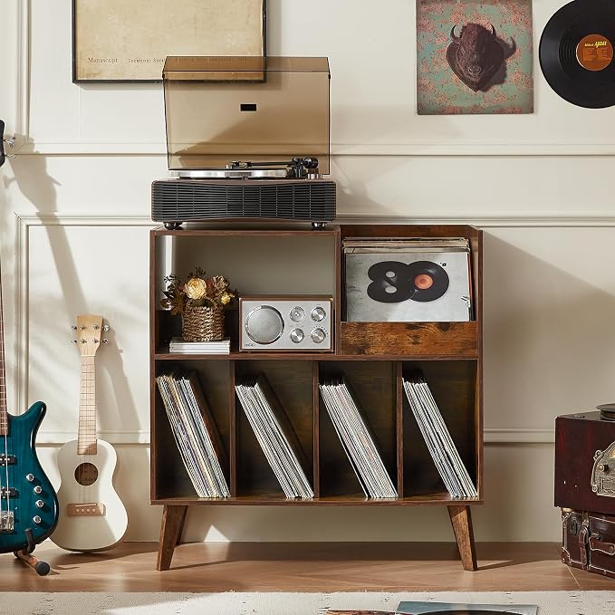 LELELINKY Large Record Player Stand, Turntable Stand - Image 9