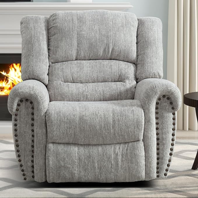 CANMOV Manual Recliner Chair, Classic and Traditional Manual Recliner Chair - Image 6