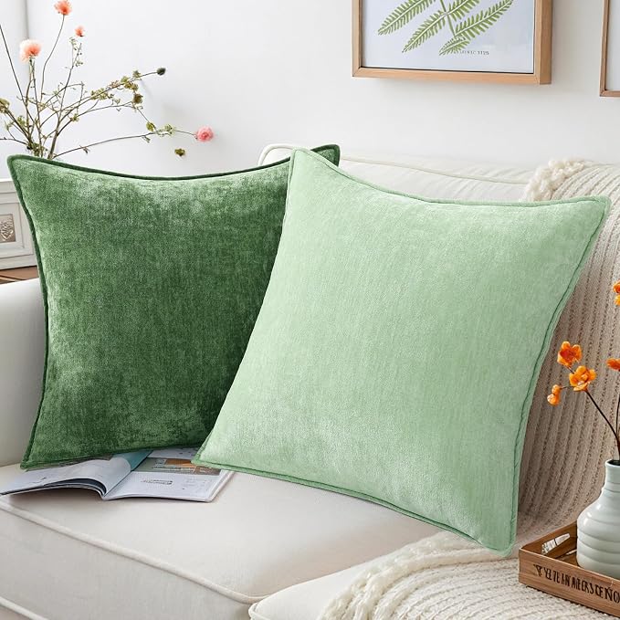 decorUhome Summer Couch Throw Pillow Covers 18x18 Set of 2, Decorative Soft - Image 4