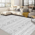 Nakagishi 9x12 Area Rug Living Room: Washable Boho Large Neutral Soft Farmhouse by NakagishiAreaRug