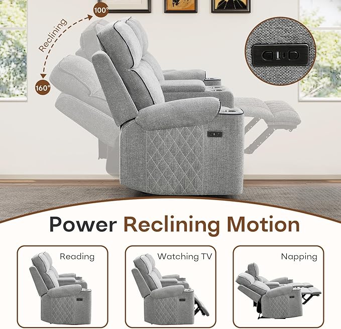 HAOMARKETS Power Recliner Chair Set of 2 - Image 3