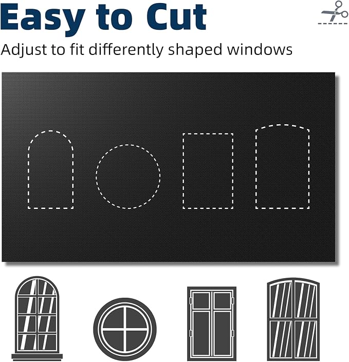 NIGHTON Portable Blackout Curtains 100"×57"Strong Hook and Loop Tape Strips - Image 5