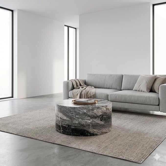 Round Coffee Table Living Room Table - Image 8