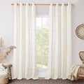 LAMIT Living Room Linen Curtains 90 Inch by LAMIT