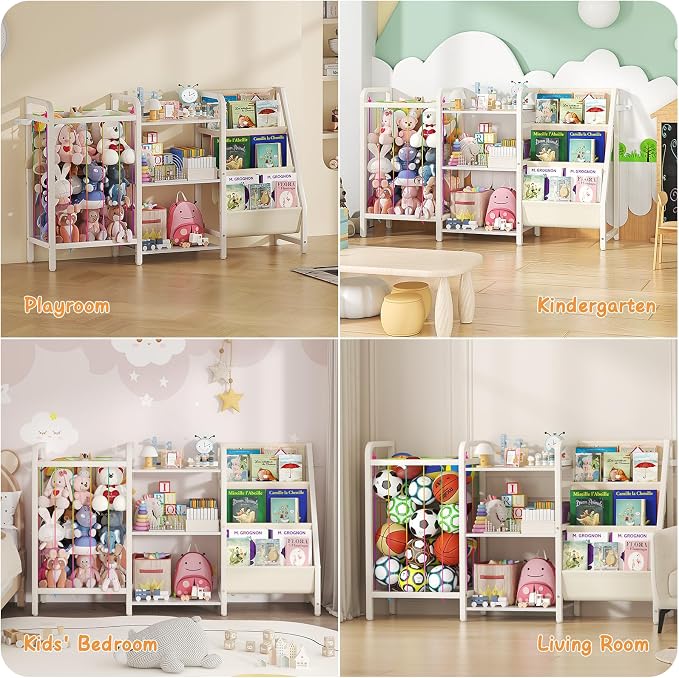 B1 Kids Bookshelf and Toy Storage, 3-Tier Book Shelf - Image 8