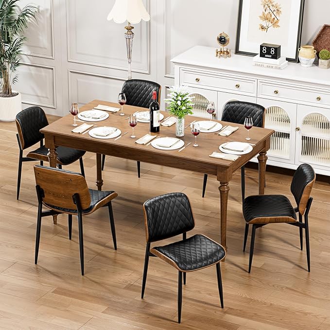 YaFiti Dining Chairs Set of 6, Mid Century Modern Accent Dining Room and by YaFiti