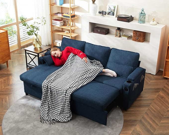 DURASPACE Sofa Bed Sleeper Pull Out 2 in 1 Sectional Sleeper Sofa Couches - Image 3