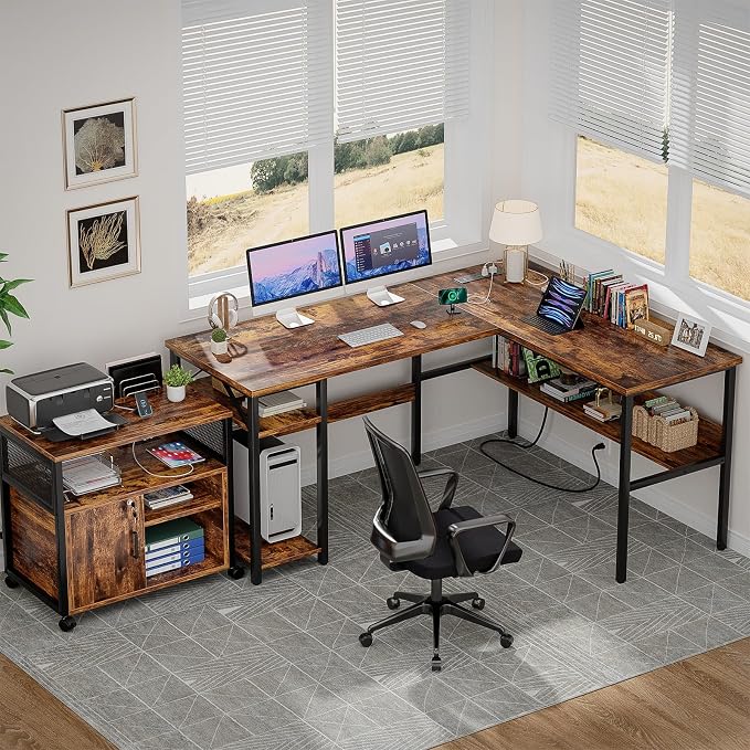 Unikito L Shaped Computer Desk - Image 2