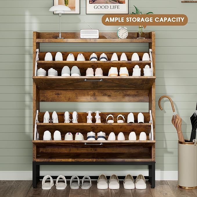 GRUSIGN Shoe Cabinet, Shoe Storage Cabinet - Image 3