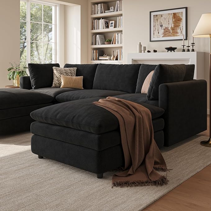 97" Cloud Couches for Living Room, 29.1" Deep Seat Modular Sectional Sofa - Image 6