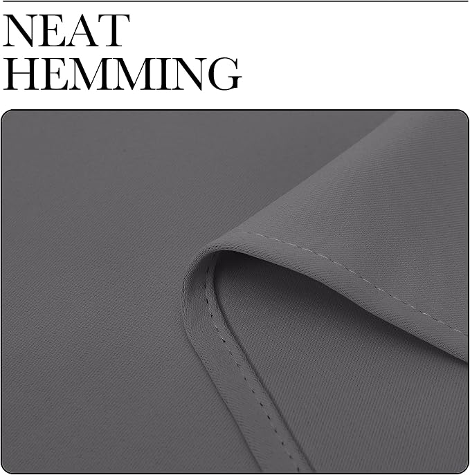 NICETOWN Grey Blackout Curtain Panels - Image 8