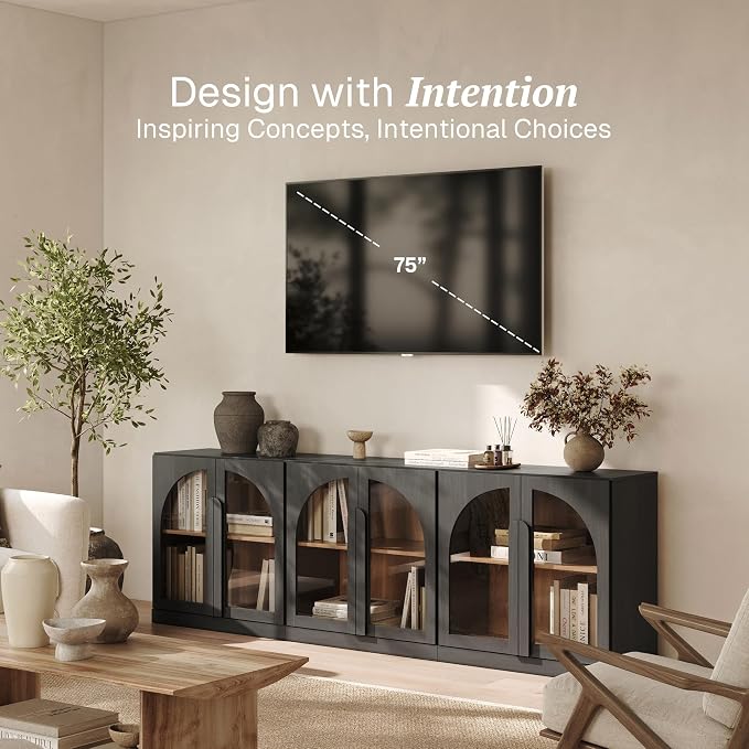BELLEZE Bijou Set of 3 Modular Sideboard Cabinets - Image 3